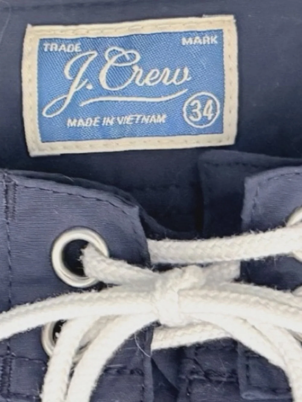 J.Crew Navy Blue Swim Trunks Mens Size 34 Drawstring Board Shorts